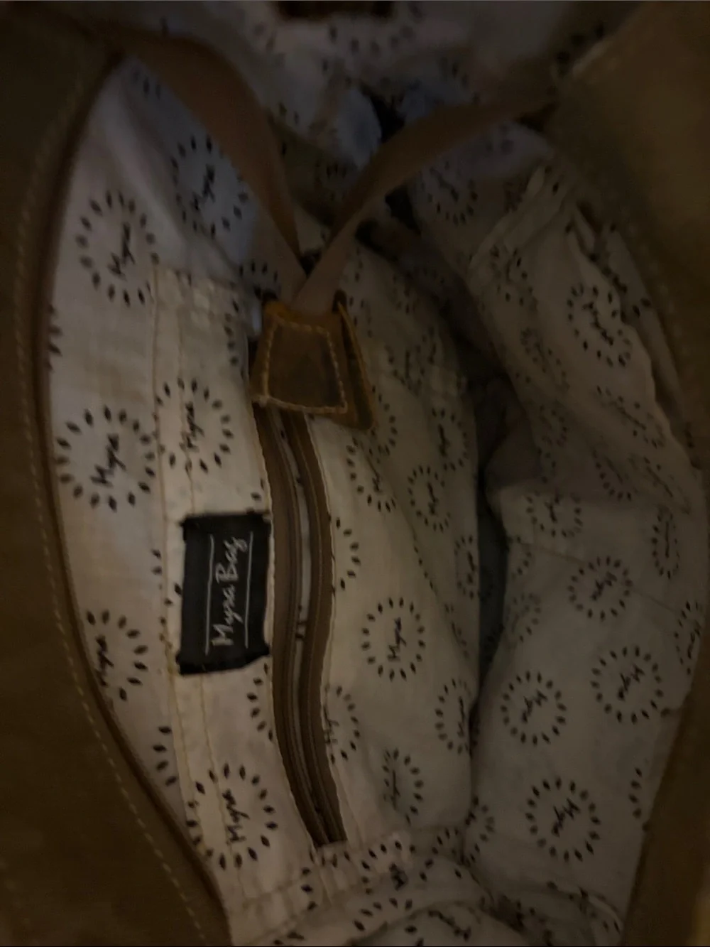 Myra Bag Gray and Brown Distressed Leather Crossbody